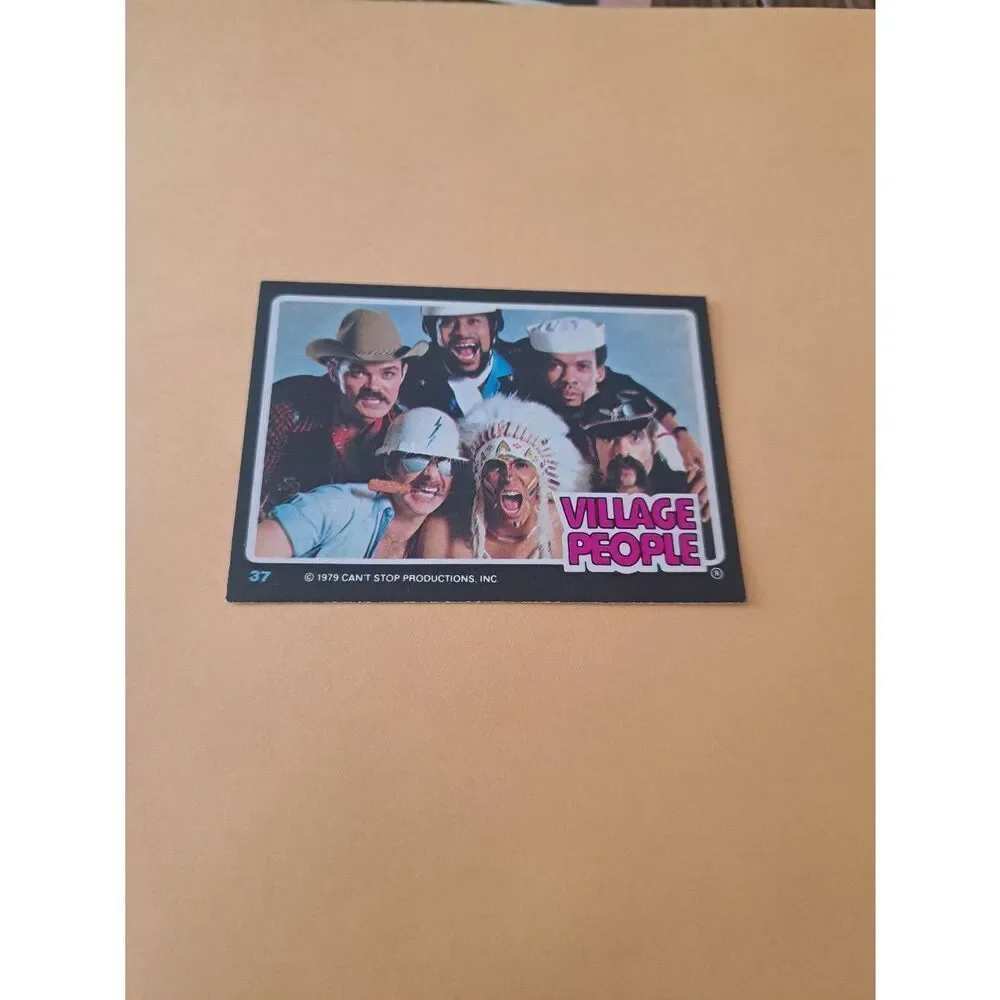 Vintage 1979 Village People Trading Card #37 Disco Era Vintage Music Collectible